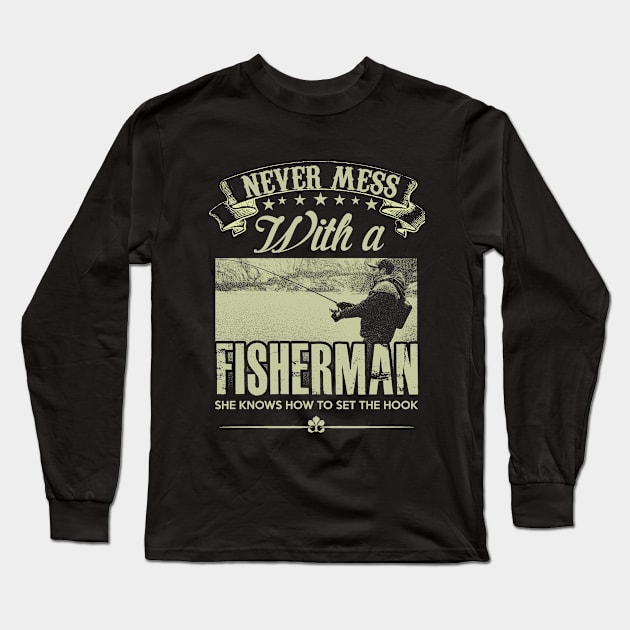 Fishing Long Sleeve T-Shirt by hdpro